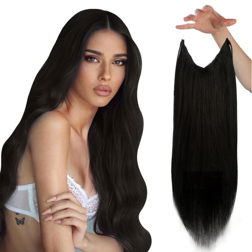 Sunny Wire Hair Extensions Darkest Brown 12 Inches